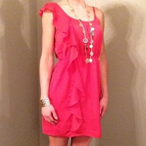 Hot Pink Ruffle Tommy Girl Dress